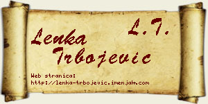 Lenka Trbojević vizit kartica